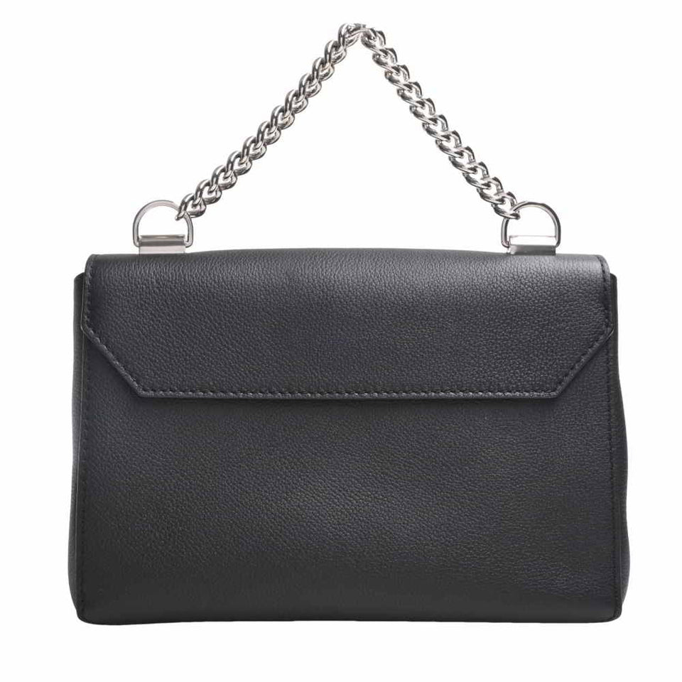 Louis Vuitton Leather LockMe Chain Shoulder Bag Noir Black