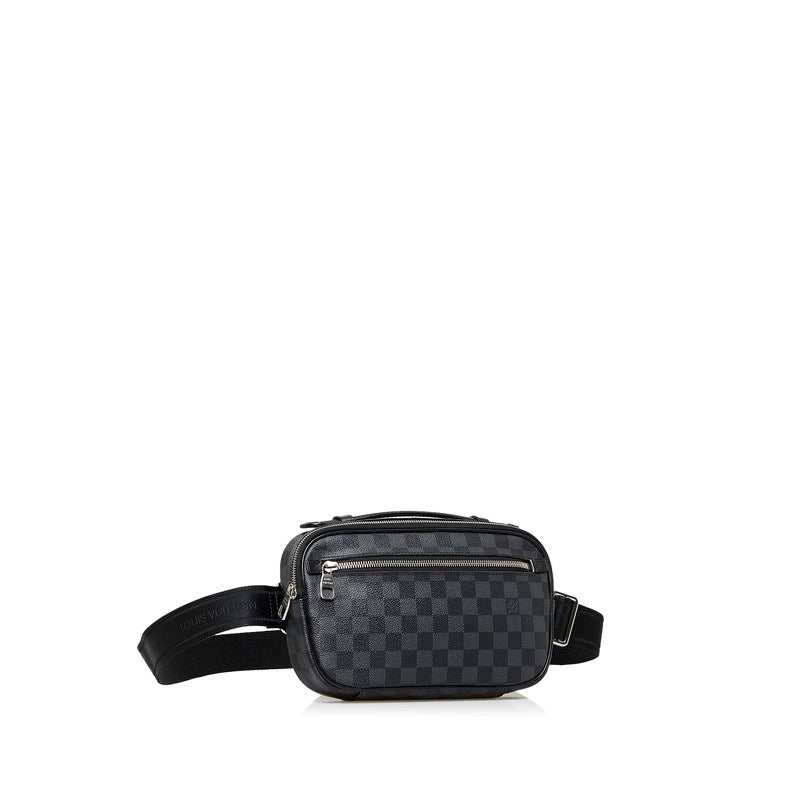 Louis Vuitton Damier Anfini Ambrel Body Bag Handbag 2way Black
