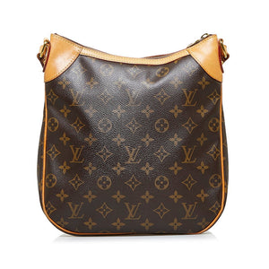 Louis Vuitton Monogram Odeon PM Crossbody Shoulder Bag Brown