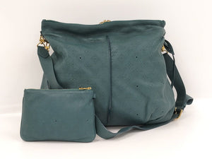Louis Vuitton Shoulder Bag Selene MM Mahina Lagon Green