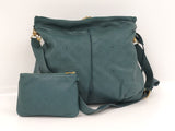 Louis Vuitton Shoulder Bag Selene MM Mahina Lagon Green