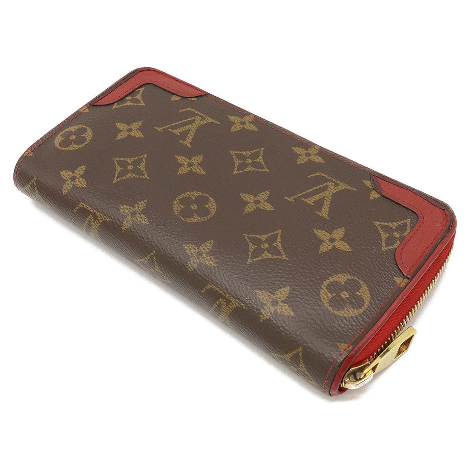 Louis Vuitton Monogram Zippy Wallet Retiro Round Zipper Long Wallet