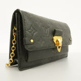 Louis Vuitton Vavin Chain Wallet Monogram Implant Noir Black