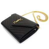 Saint Laurent- Chain Wallet Black