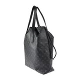 Louis Vuitton Monogram Eclipse Tote Bag Leather Black
