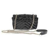 Saint Laurent- Paris Baby Chai Patent Chain Shoulder Bag Black
