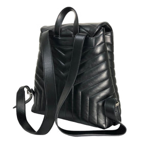 Saint Laurent- Lulu Backpack Medium Calf Leather Rucksack Daypack Black