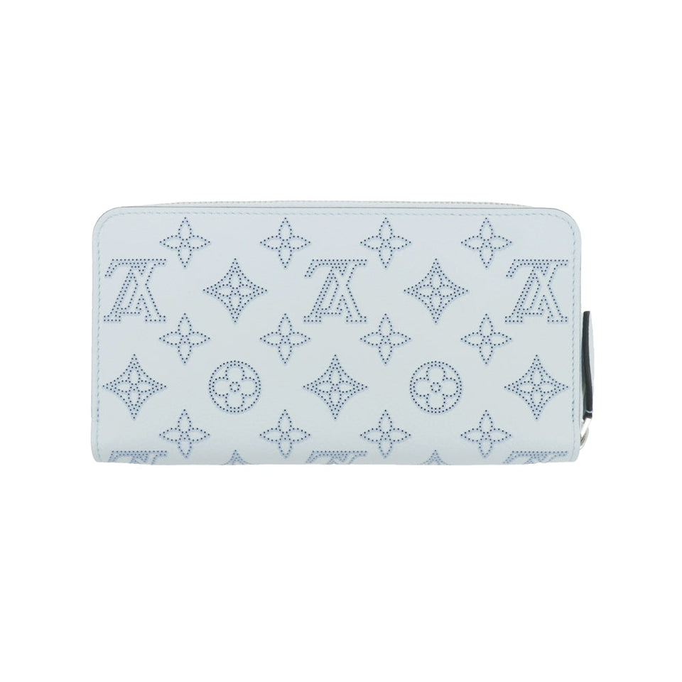 Louis Vuitton Mahina Long Wallet Zippy Wallet Denim Light Blue