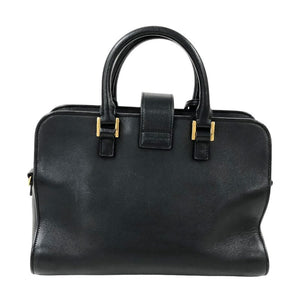 Saint Laurent- Cabas Small Leather Handbag Black