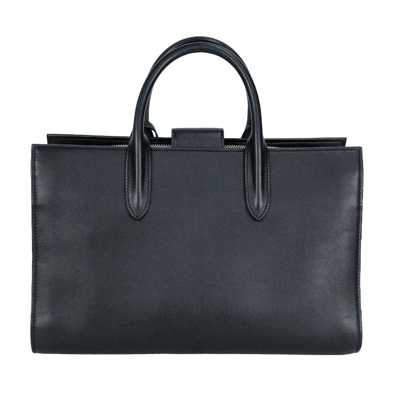 Saint Laurent- Gauche Calf Black Tote Bag
