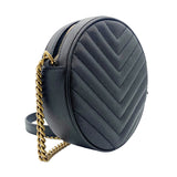 Saint Laurent- Vinyl Chain Leather Black Gold Hardware