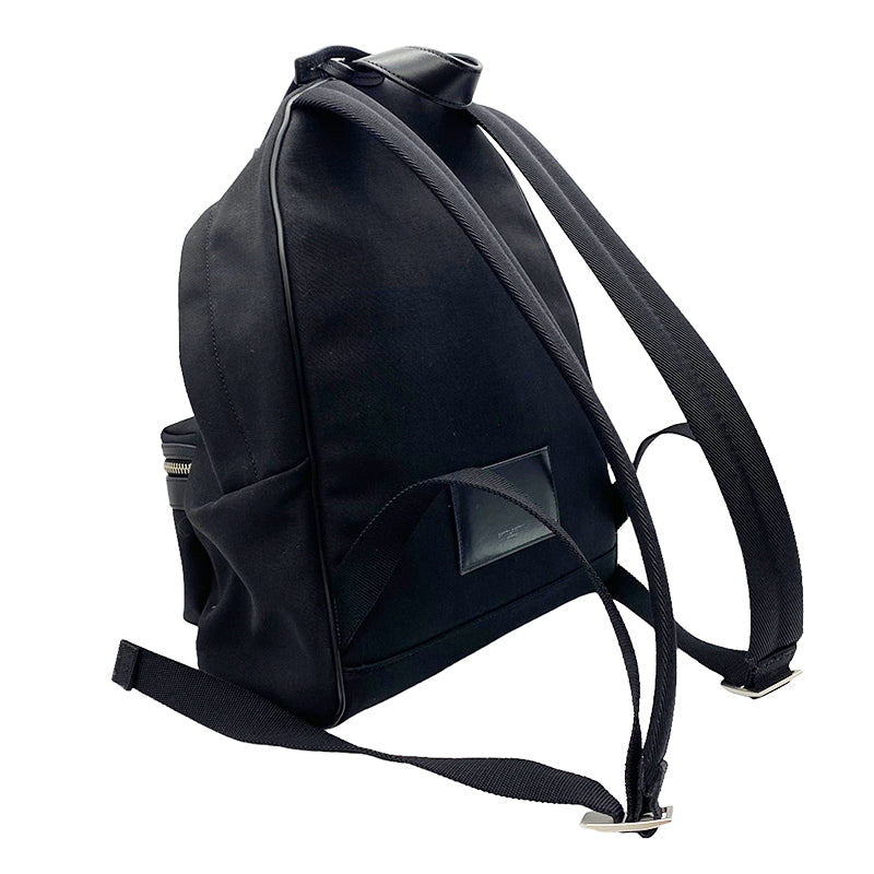 Saint Laurent- City Mini Backpack Leather Black Silver Hardware Rucksack