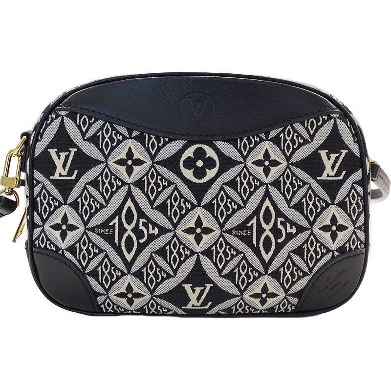 Louis Vuitton Monogram Jacquard Deauville Since 1854 Shoulder Bag Black