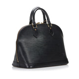 Louis Vuitton Epi Alma Handbag Noir Black Leather
