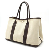 Hermes Garden Party PM Tote Bag Canvas Buffle Leather
