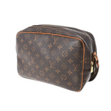 Louis Vuitton Monogram Reporter PM Brown Canvas Shoulder Bag