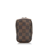 Louis Vuitton Damier Ebene Etui Okapi PM Diagonal Shoulder Bag Brown Leather