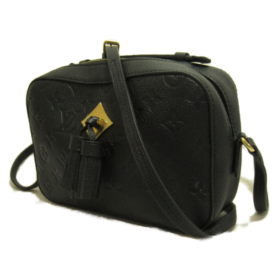 Louis Vuitton Saintonge Shoulder Bag  Monogram Implant Black