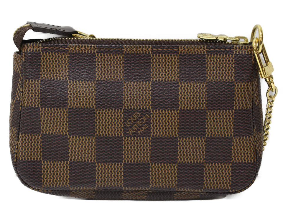 Louis Vuitton Mini Pochette Accessoire  Damier Ebene Brown