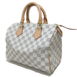 Louis Vuitton Speedy 25 Handbag Damier Azur Canvas