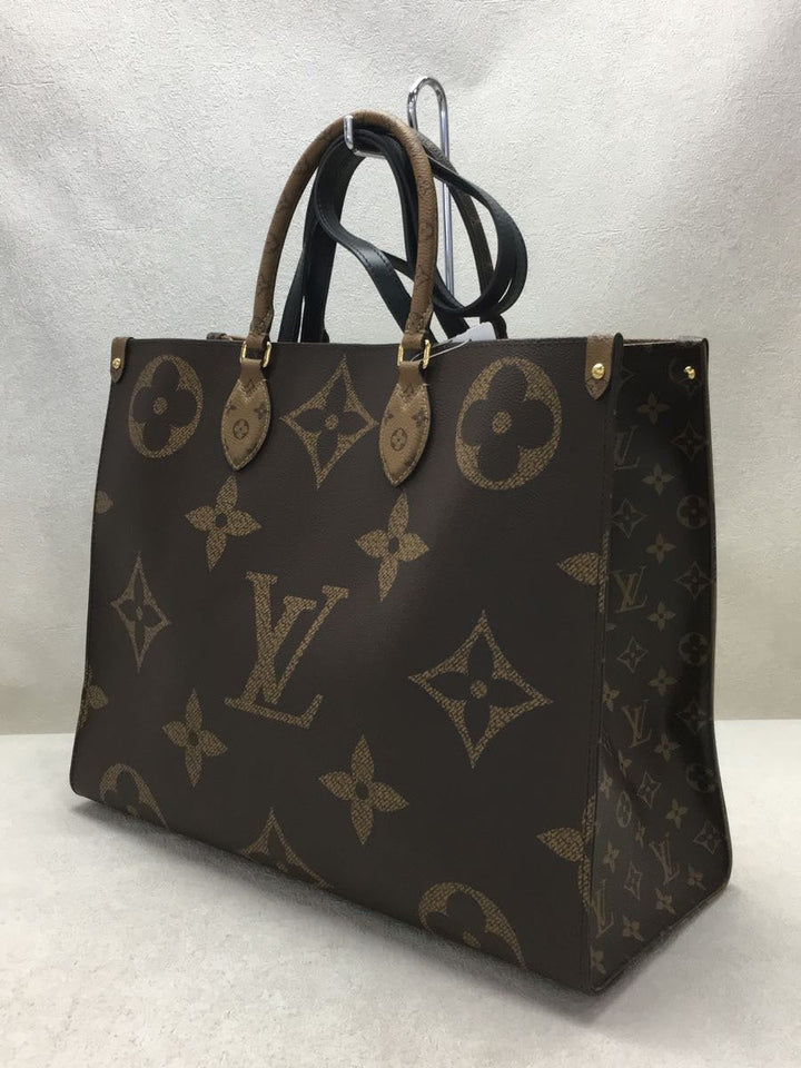 Louis Vuitton On The Go Gm Monogram Tote Bag Pvc Brown