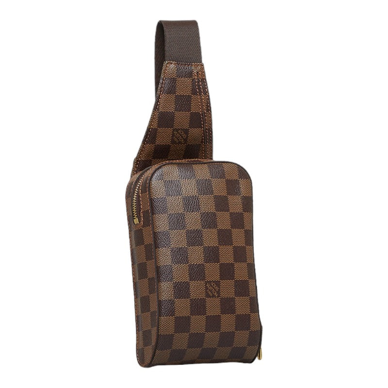 Louis Vuitton Damier Jeronimos Shoulder Bag Body Bag Waist Bag Brown PVC Leather