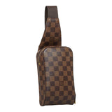 Louis Vuitton Damier Jeronimos Shoulder Bag Body Bag Waist Bag Brown PVC Leather