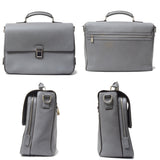 Louis Vuitton Vasili PM Handbag Taiga Gray