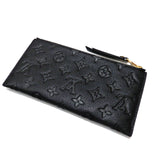 Louis Vuitton Monogram Emplant Pochette Melanie BB Long Wallet Pouch