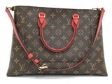Louis Vuitton Flower Tote Bag 2way Shoulder Bag Monogram Coquelicot