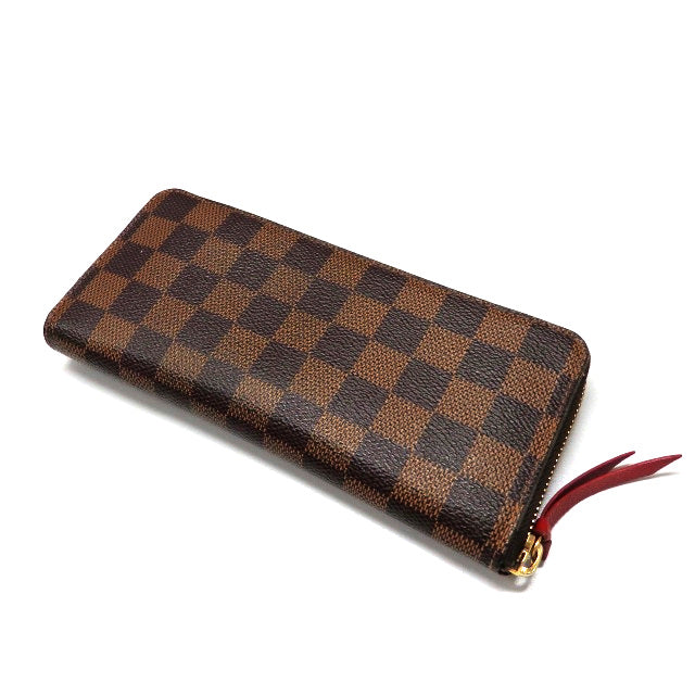 Louis Vuitton Damier Portefeuille Clemence Round Zipper Long Wallet