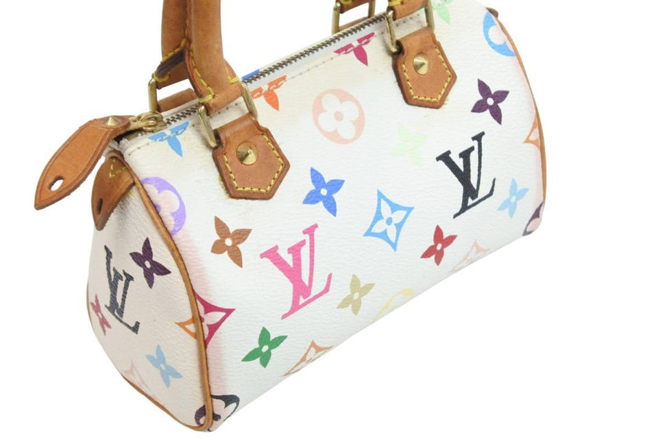 Louis Vuitton Takashi Murakami Mini Speedy White Bron Monogram
