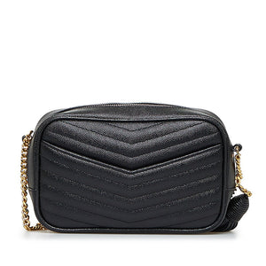 Saint Laurent- Tassel Chain Shoulder Bag Mini Crossbody Bag Black