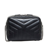 Saint Laurent- Crossbody Chain Shoulder Bag Black