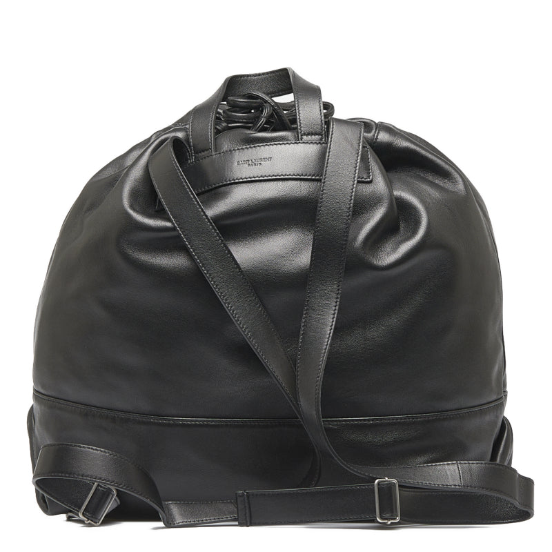 Saint Laurent- Rucksack Backpack Lambskin Leather Black