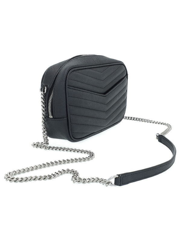 Saint Laurent- Paris Lou Mini Bag Chain Shoulder Bag Black