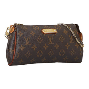 Louis Vuitton Monogram Eva Handbag Shoulder Bag 2way Brown