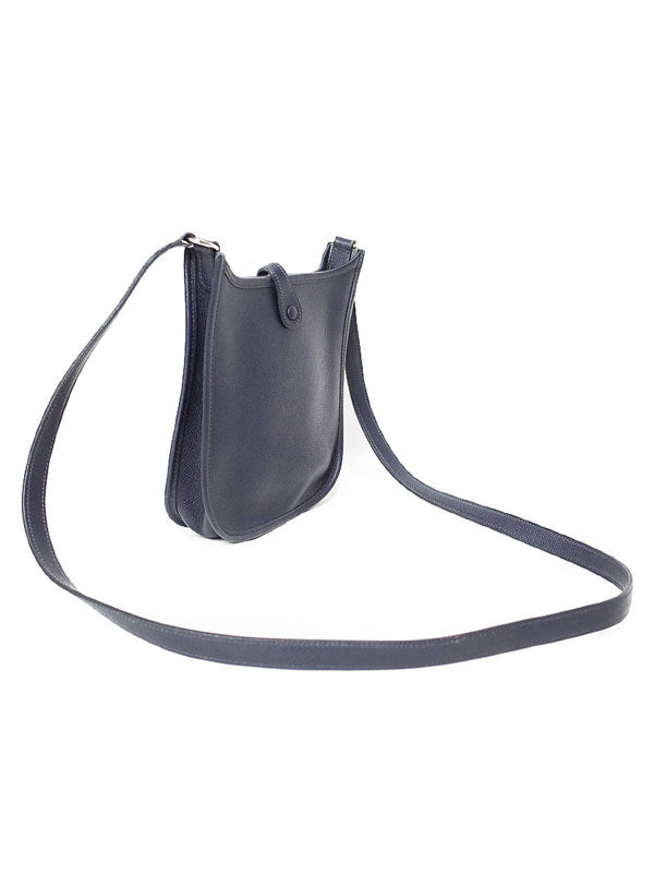 Hermes Evelyn Engraved Shoulder Bag Navy