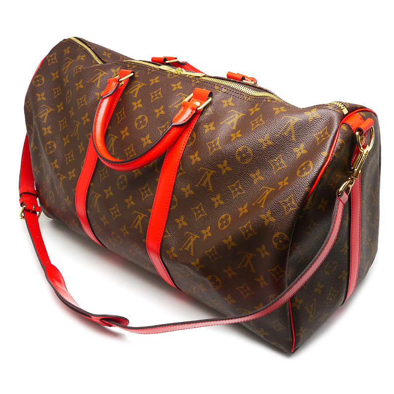 Louis Vuitton Keepall Bandouliere 50 Monogram Red