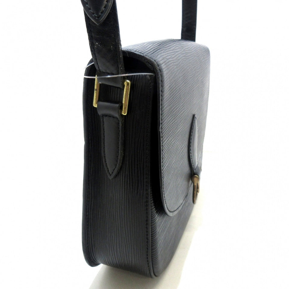 Louis Vuitton Saint Cloud Shoulder Bag Noir Leather