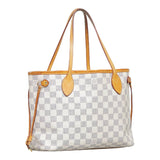 Louis Vuitton Damier Azur Neverfull PM Tote Bag White