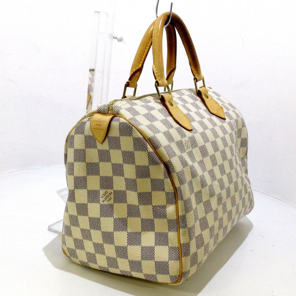 Louis Vuitton Speedy 30 Handbag Azure Damier