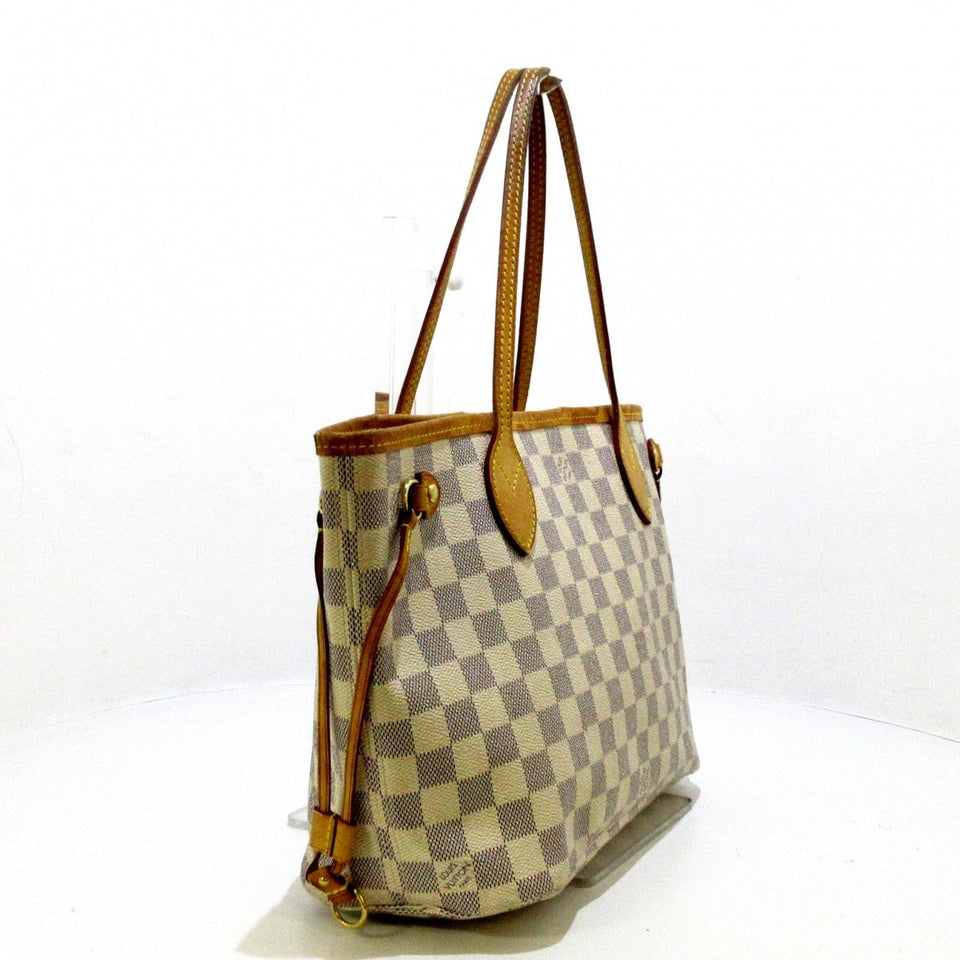 Louis Vuitton Neverfull PM Tote Bag Azure Damier Canvas