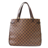 Louis Vuitton Manhattan Shoulder Bag Damier Ebene Brown
