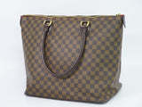 Louis Vuitton Saleya GM Damier Ebene Tote Bag Handbag Brown