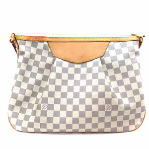 Louis Vuitton Siracusa MM Shoulder Bag Damier Canvas Azure