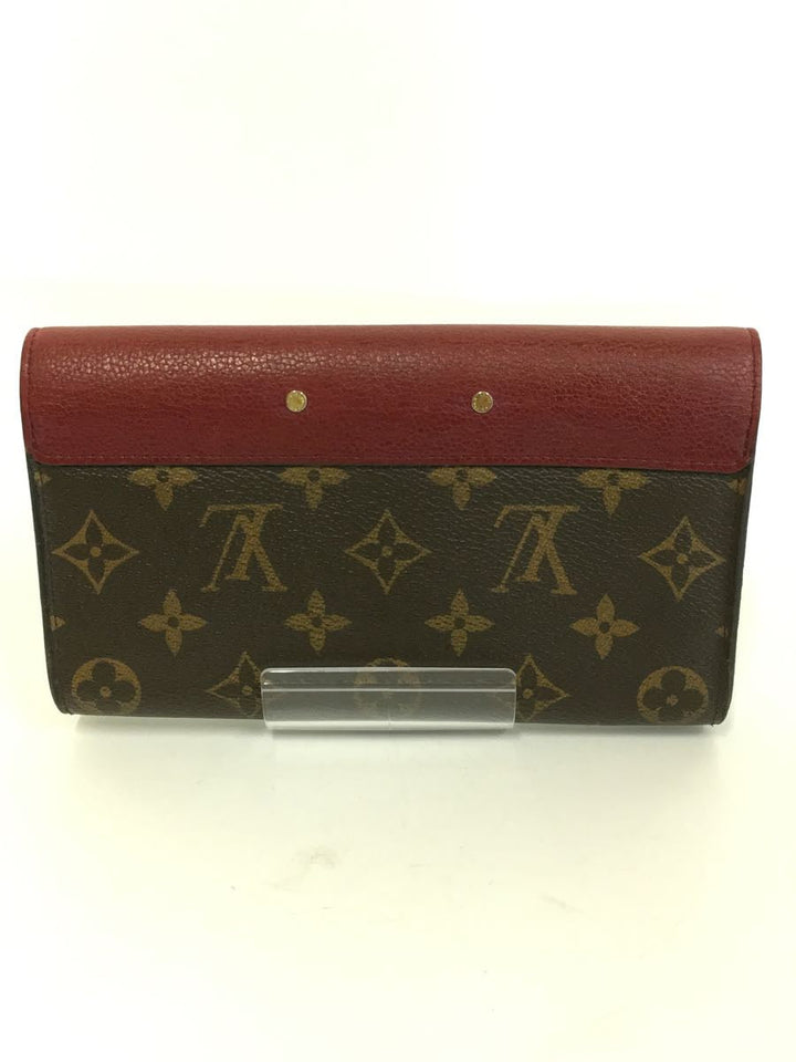 Louis Vuitton Portefeuil Pallas Noir Monogram Shoulder Bag Red