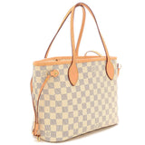 Louis Vuitton Damier Azur Neverfull PM Tote Bag With Pouch