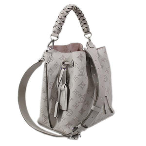 Louis Vuitton Mahina Mulia Shoulder Bag White Silver Hardware