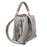 Louis Vuitton Mahina Mulia Shoulder Bag White Silver Hardware